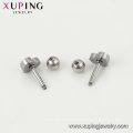 E-618 Xuping  Jewelry  Fashion  Rhodium color simple design heart shaped studs earrings